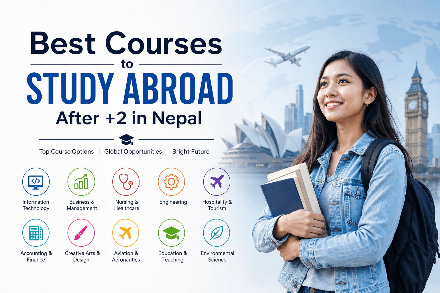 Best Courses to Study Abroad After +2 in Nepal